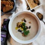 Maronencremesuppe mit Leinsamencrackern